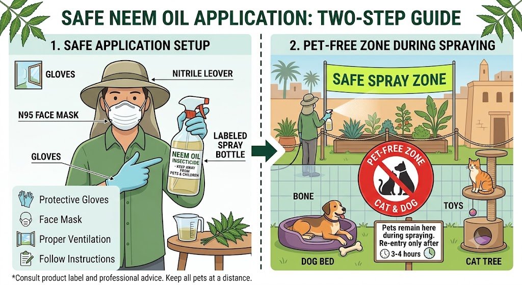 How to Use Neem Oil Safely Around People and Pets
