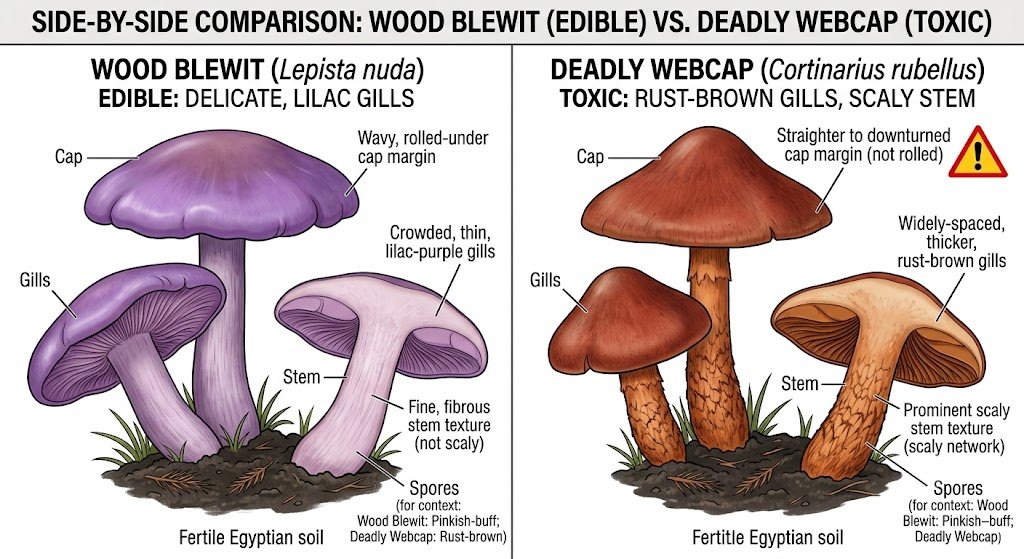 Common Purple Mushroom Species