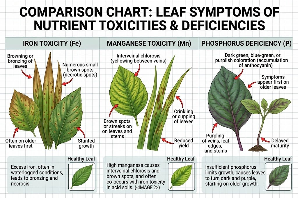Iron Toxicity vs Other Nutrient Disorders