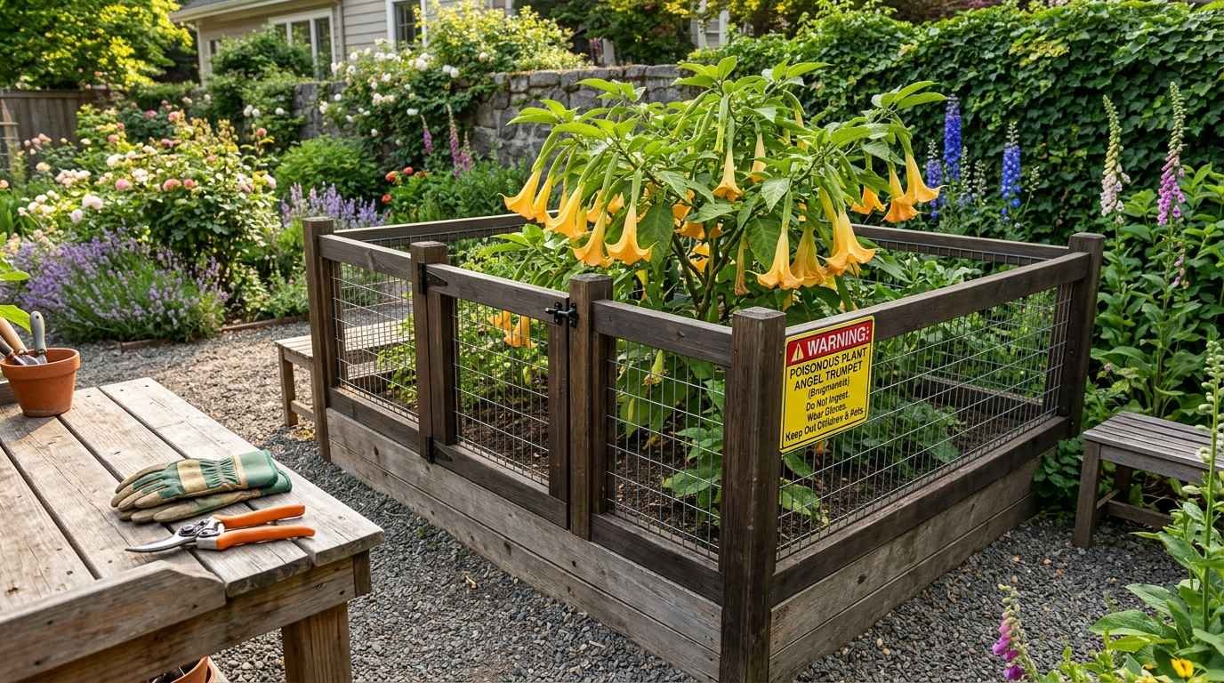 How to Grow Angel Trumpet Safely