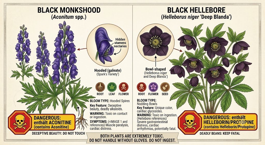 Common Black Poisonous Flowers