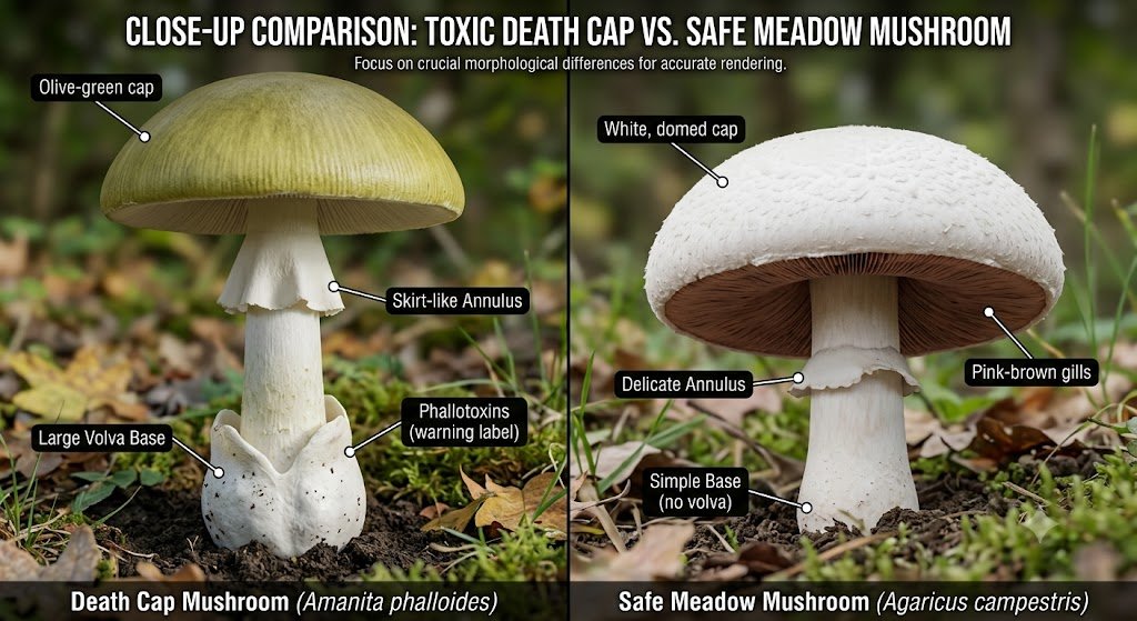 How to Identify Poisonous Mushrooms