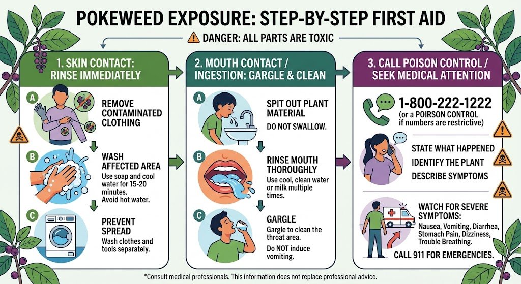What to Do After Contact With or Ingestion of Pokeweed