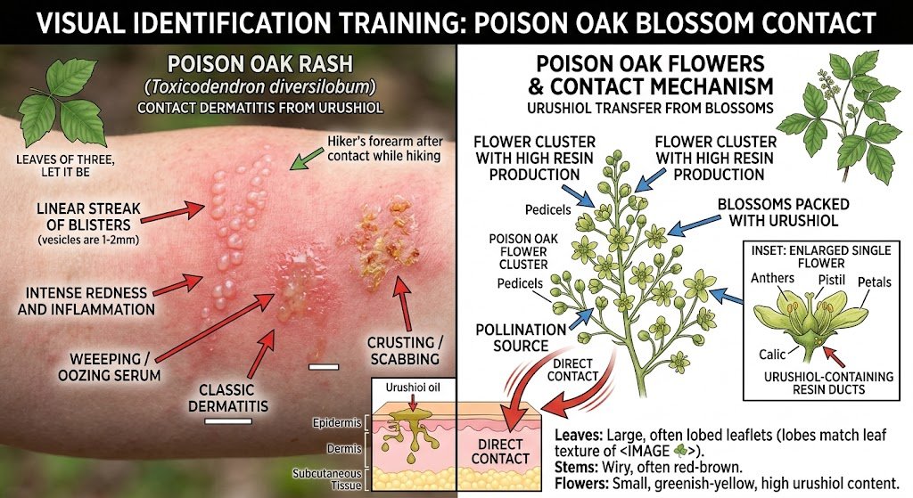 Can You Get a Rash From Flowering Poison Oak?