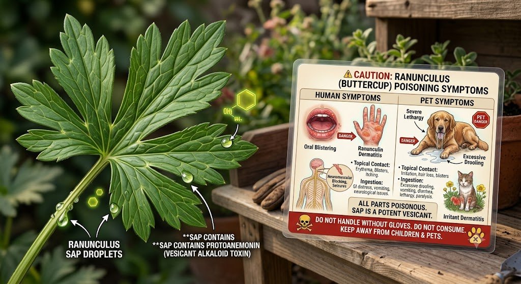 Symptoms of Ranunculus Poisoning